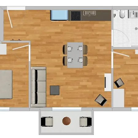 Ferienwohnung 2, Ostseevilla Seebad Ahlbeck 塞巴特黑灵斯多夫